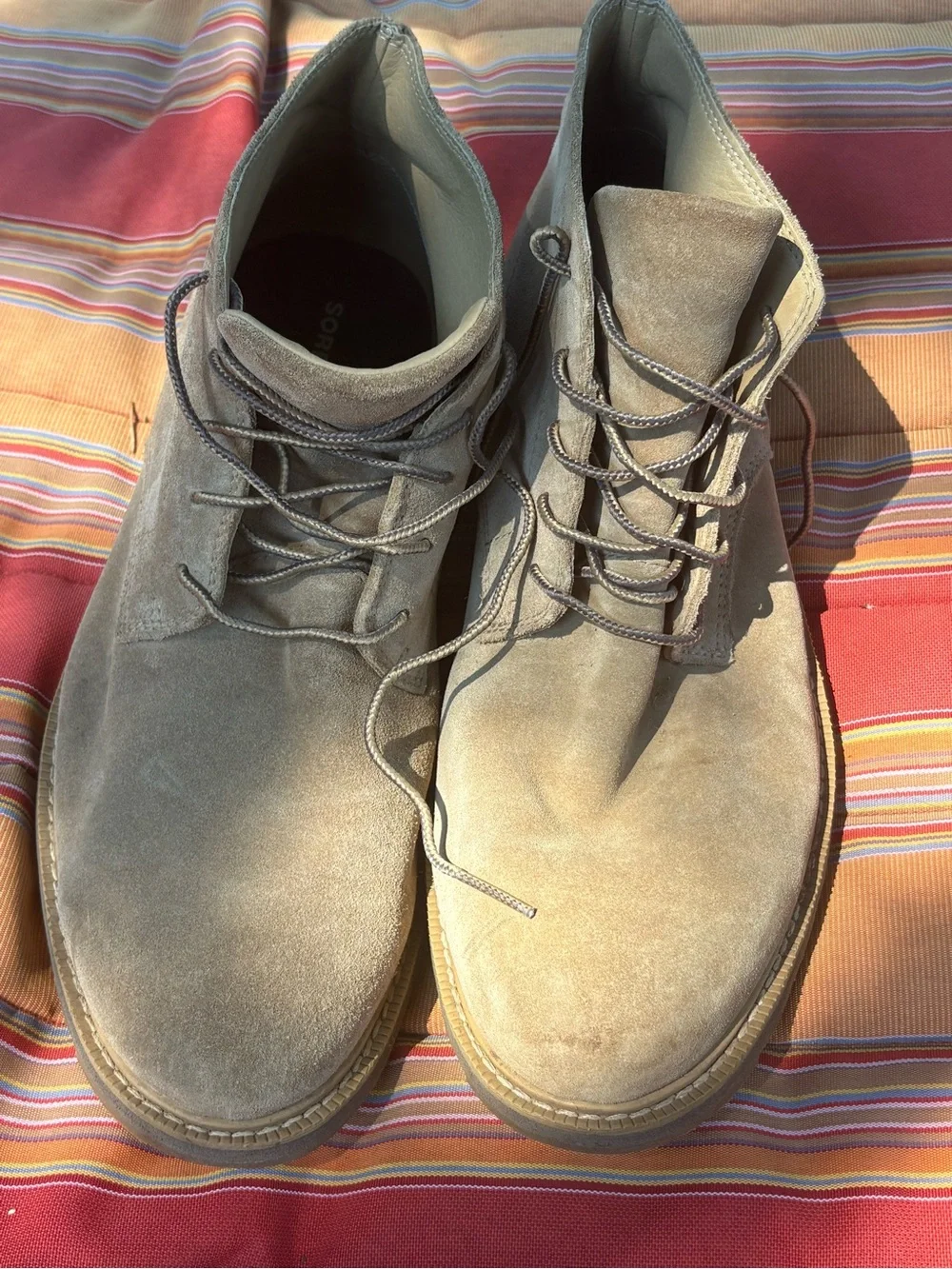 Sorel Men's Suede Chukka Boots in Taupe